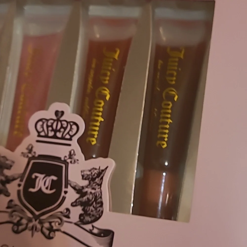 Juicy Couture Lip Gloss Collection - Pink, Gold, Brown tones